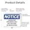 Signmission Laboratory Specimens Only Not For Food Or, 10 in W x Rectangle, Aluminum OS-2PACK-NS-A-710-L-13937 - alternate 2